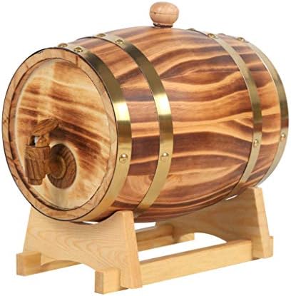 20 Liters Oak Storing Barrel Built-in Aluminum Foil Liner for Storing your own Whiskey, Beer, Wine, Bourbon, Brandy, Hot Sauce & More 5L