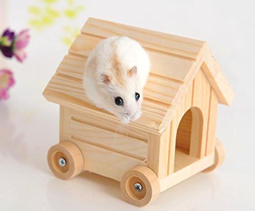YSF Solid wood Chinchillas Hamster Pet rat squirrel small animal car house Hideout pet toy