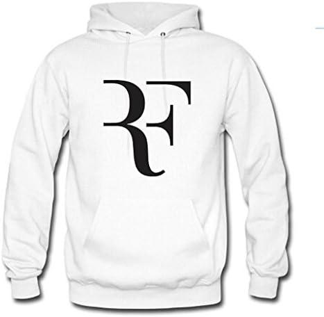 Mavis Men's And Women's Custom Printed Roger Federer Classic Hoodie White Size L
