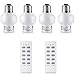 BESTTEN Wireless Remote Control Light Socket Set (4 E26 Lamp Holders, 2 Remotes), Home Automation Bulb Holder Set, ETL Listed, 18 Month Warranty