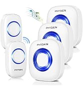 thumbnail image 2 of Wireless Doorbell PHYSEN Door Bells & Chimes Wireless With Mute Mode,58 2 of 12