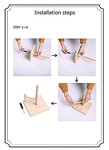 Hypeety Parrots Playstand Bird Playground Wood Perch Gym Stand Playpen Bird Ladders Exercise Playgym with Feeder Cups for Cockatoo Parakeet Cage Accessories Training Toy (Bird Playgym) - Thumbnail 3
