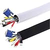 AGPTEK Neoprene Adjustable Cable Sleeves,Cords Organizer for TV Computer Cable Management Sleeves for PC/Home Theater…