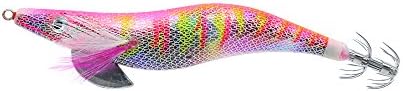 Professional Squid Bait,Fishing Lure Plastic Hard Squid Jigs Luminous Tail Saltwater Tackle Hook with 3.5 Plumbum (SINGLE OFFER)