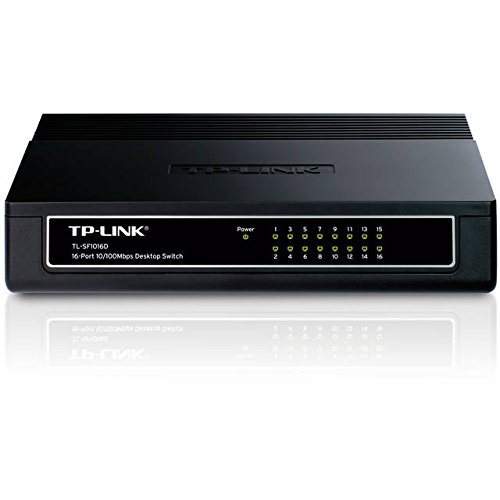 2KA4926 - TP-LINK TL-SF1016D 16-Port 10/100Mbps Desktop Switch, 3.2Gbps Capacity