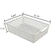 Fiazony 6-Pack Plastic Storage Trays Basket, Organization Basket Tray for Paper/File, White