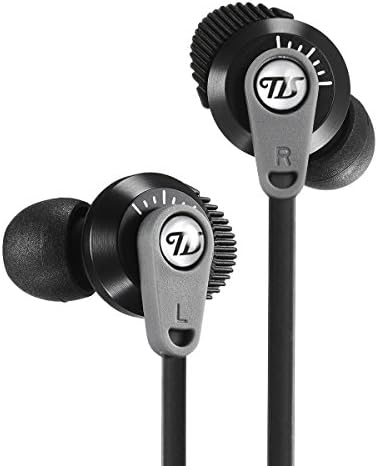 In Ear Sport Titus Audio Headphones/Earphones Noise Isolation Headsets Heavy Bass/Sound Earbudes With Microphone In-line Mic For All Andriod, Iphone, Ipad Samsung Galaxy and Tablets (Black)