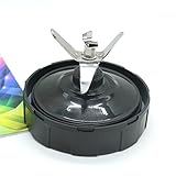 Replacement Blade Assembly with 7 Fins on Bottom For Nutri Ninja Auto iQ 900w 1000w Blender Juicer,Black