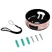 BENTOBEN Wall Mount Case for Amazon Echo Dot Alexa (Fit Echo Dot 2nd Generation) Glitter Sparkle Premium Vegan Leather Cover Sleeve Wall Mount Stand Guard Holder for Echo Dot 2nd Gen,Rose Gold