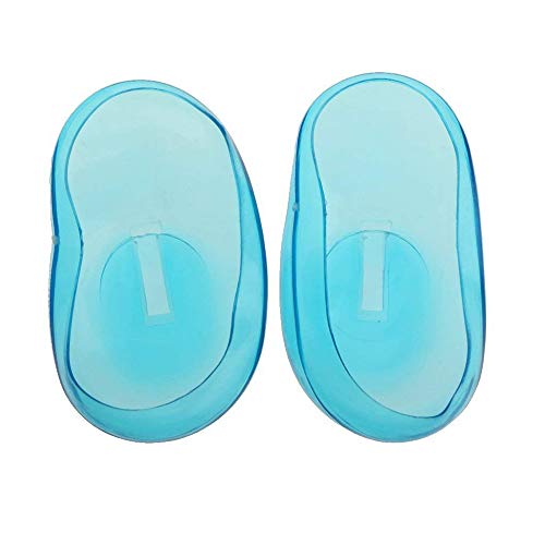 Xeminor Ear Protector Universal Ear Cover Transprarent Hair Dye Salon Earmuffs Waterpoof For Home Or Business Hairdressing Salon Use Blue