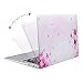 MOSISO MacBook Air 13 Inch Case (Release 2010-2017 Older Version), Plastic Flower Pattern Hard Case&Keyboard Cover&Screen Protector Only Compatible MacBook Air 13 (A1369&A1466), Pink Sakura