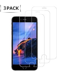 [3Pack] Compatible iPhone 8 Plus/7 Plus/6S Plus/6 Plus ,Zizuse [9H Hardness] [Anti-Fingerprint] [Anti-scratches] Tempered Glass Screen Protector Compatible Apple iPhone 8 Plus/7 Plus/6S Plus/6 Plus