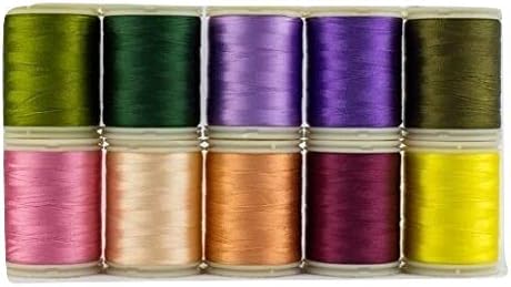 WonderFil, Specialty Threads, Splendor, 2-Ply Rayon Versatile Thread, 40wt, Floral - Set of 10