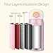 Unicorn Stainless Steel Thermos for Girls, Cute Water Bottle Cup for Indoor and Outdoor Occasion, Insulated Leak Proof Vacuum Cup Flask for Kids(Pink, 12oz)