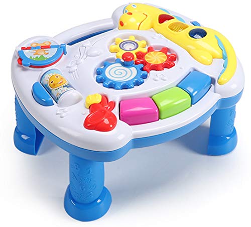 YMDLY Toys Up- Early Education Activity Center Musical Learning Table Multiple Modes Game Toys Kids Toddler Infant Boys & Girls Toys for 1 2 3 Years Old Gifts