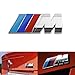 M Emblem Badge Sticker Motorsport Power, Rear Emblem Car Decal Logo Sticker for All Models BMW 1 3 5 7 Series E30 E36 E46 E34 E39 E60 E65 E38 X1 X3 X5 X6 Z3 Z4 (Silver)