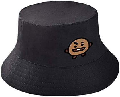ZIGJOY Kpop BTS BT21 Bucket Hats Sun Hats Cartoon Cap Cooky Tata Rj Chimmy Shooky Mang for Fans