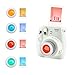 Fujifilm Instax Mini 9 Camera Bundle + 20 Instant Fuji-Film Sheets, Instax Camera Case + 14 PC Instax Accessories Bundle, Fuji Mini 9 Gift Kit, 2 Albums, Lenses, 60 Stickers + 5 Desk Frames