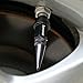 Senzeal 4X Long Impale Spike Style Polished Aluminum Tire Valve Stem Caps Black
