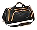 Sports Duffel Bag Gym Bag Travel Duffle for Men and Women with Shoes Compartment - Mouteenoo (One Size, Black/Orange)