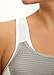 Glamorise Women's Double-Layer Custom-Control Sport Bra, White Grey, 42DD