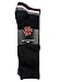 Silky Toes Men's Cotton Dress Crew Socks - Multi Pack (13-15, Black/ Dusk Blue/ Beige/ Burgundy/Navy/ Grey- Rib (6 Pairs))