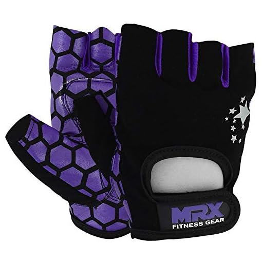 MRX Adjustable Weight Lifting Gloves Fingerless Gloves for Women, Reinforced Palm and Secure Closure, Leather Hand… - Image 4