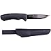 Morakniv Bushcraft Carbon Fixed Blade Knife with Carbon Steel Blade, Black, 0.125/4.3-Inch primary