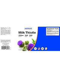 Nutricost cápsulas de cardo mariano 0.009 oz, 1 botella, 1