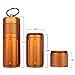 MEECN Two-Layer Pill Organizer, Waterproof Pill Container, Pill Holder can Store Pills Anything Sizes, Vitamins, Cod Liver Oil, Supplements and Medication, Rv products, Size:1.6 x 1.6 x 4.4 in(Orange)