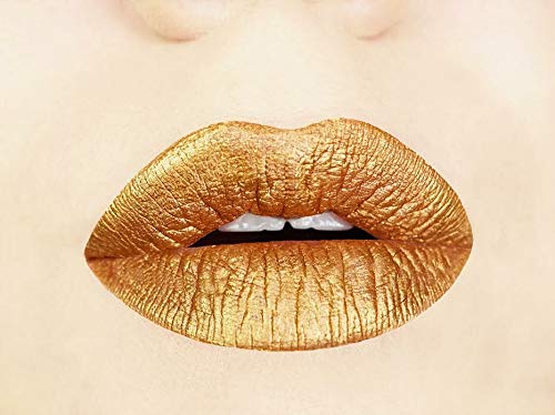 gold lipstick