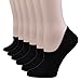 Fitu Women's 6 Pairs Cotton No Show Liner Socks Non Slip Low Cut