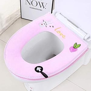 Yuzhijie Toiletzitkussen met dikke toiletbedekking toiletbril rits toilet, 8