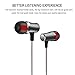 AOKII Wired In-Ear Earbud Headphones with Mic & Remote Control,Magnet Attraction Earphones,Comfortable Earphones Compatible for iPhone,Android