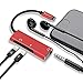 Adapter Splitter, 3 in 1 Dual with 3.5mm Headphone Jack Audio Adapter Fast Charge Splitter for iPhone 8/8 Plus/iPhone X/iPhone 7/7 Plus, iPad, Compatible with iOS 12 … (Red)thumb 2