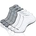 LITERRA Mens Ankle Socks 6 Pack Athletic Running Socks