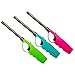 3 Pack Refillable Multi Utility Lighter Assorted Colors BBQ Lighter Firestarter for Kitchen Camping Grilling BBQ Home Adjustable Flame with Safety Lighters. Ready to use. Child Resistant