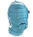 Full Head Harness Mask Fetish Bondage Hood Sexy Slave Headgear With Open Mouth Dildo and Blindfold Couple Sex Restraint Toy (Blue)thumb 3