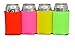 QualityPerfection Can Cooler Sleeves Beer Blank,Coolies Sublimation HTV Insulated,Collapsible Coolers (60, Orange,Pink,Yellow,Lime Green)