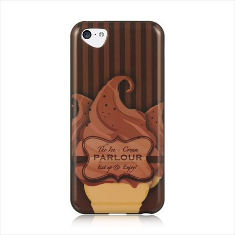Dream Wireless TPU IMD Design Case for iPhone 5C - Retail Packaging - Cocoa Sherbet