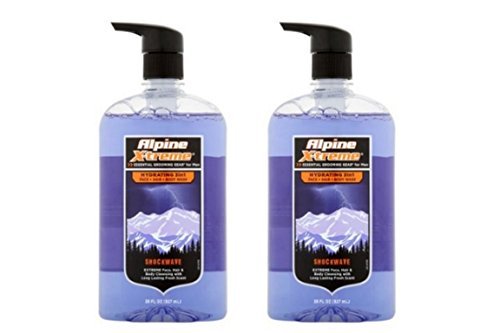 Alpine X-treme Shockwave Hydrating 3in1 Face + Hair + Body Wash for an active lifestyle 28fl oz (pack of 2)