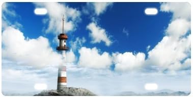 lighthouse License Plate-12" X 6" inches