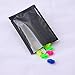 100x Premium Black Mylar Foil Open Top Sampling Pouch (7cm x 10cm)