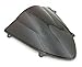 Areyourshop Windshield WindScreen Double Bubble For Kawasaki Ninja 250 250R EX250 2008-12 Black