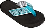 Tidewater Sandals Women's Blue & Green Circles