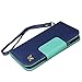Galaxy S4 case,By HiLDA,Wallet Case for Samsung Galaxy S4/i9500,Premium PU Leather Case,Credit Card Holder,Flip Cover Case[Blue]