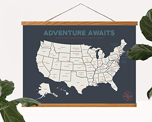 Epic Adventure Maps United States Push Pin Map 24 X 17 Travel Map