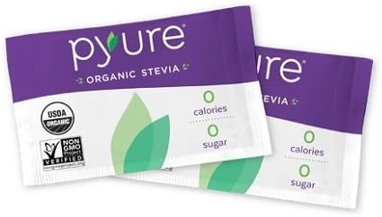 Organic Stevia Sweetener Packets, 0 Calorie, Sugar Substitute, 2000 Count