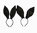 FRECI Bunny Headband Sequins Rabbit Ear Hair Band for Nightclubs & Masquerade & Halloween & Christmas Party Supplies (Black)