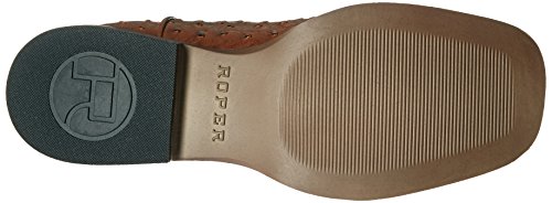 Roper Bumps Square Toe Ostrich Boot (Infant/Toddler/Little Kid/Big Kid), Tan, 1 M US Infant